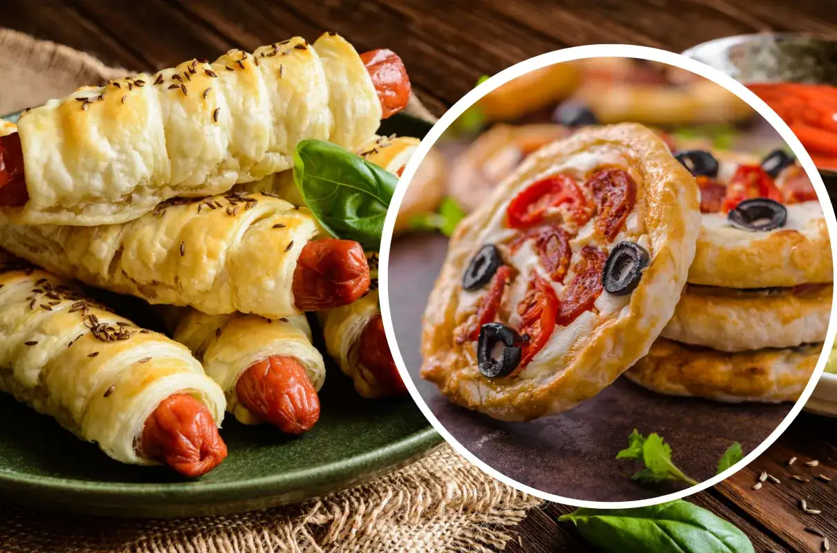 Zdrowe przekąski z ciasta francuskiego