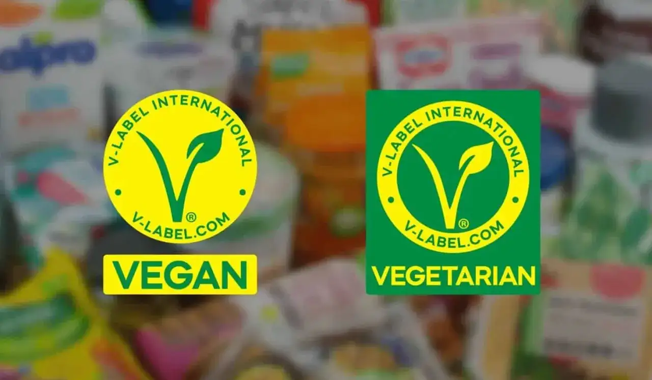 etykieta produktu wegańskiego certyfikat V-Label