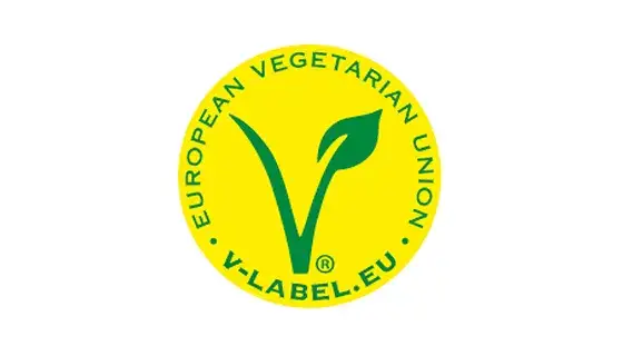 V-Label logo, certyfikat wegański